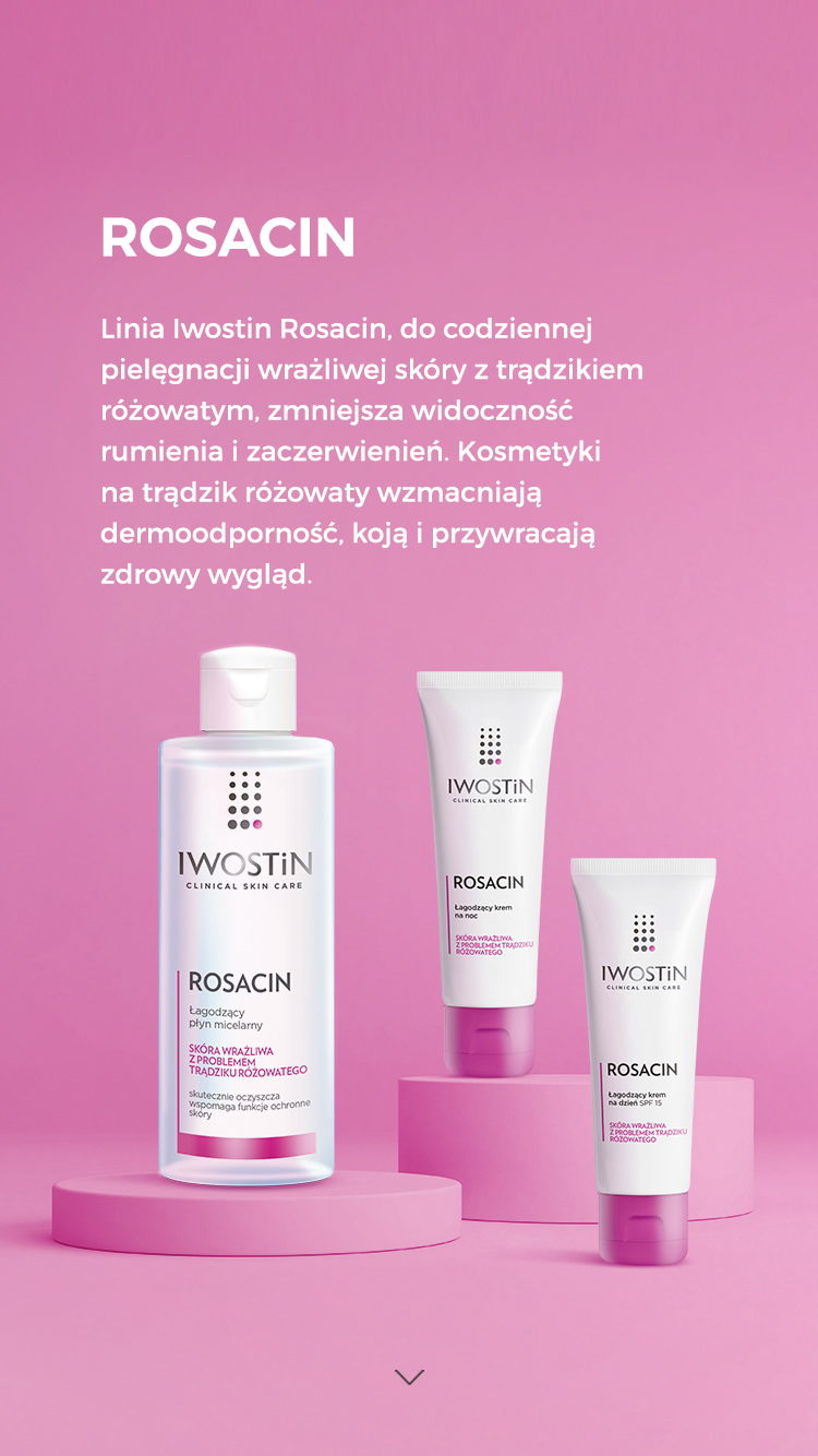Rosacin - kosmetyki do cery z trądzikiem różowatym | IWOSTiN
